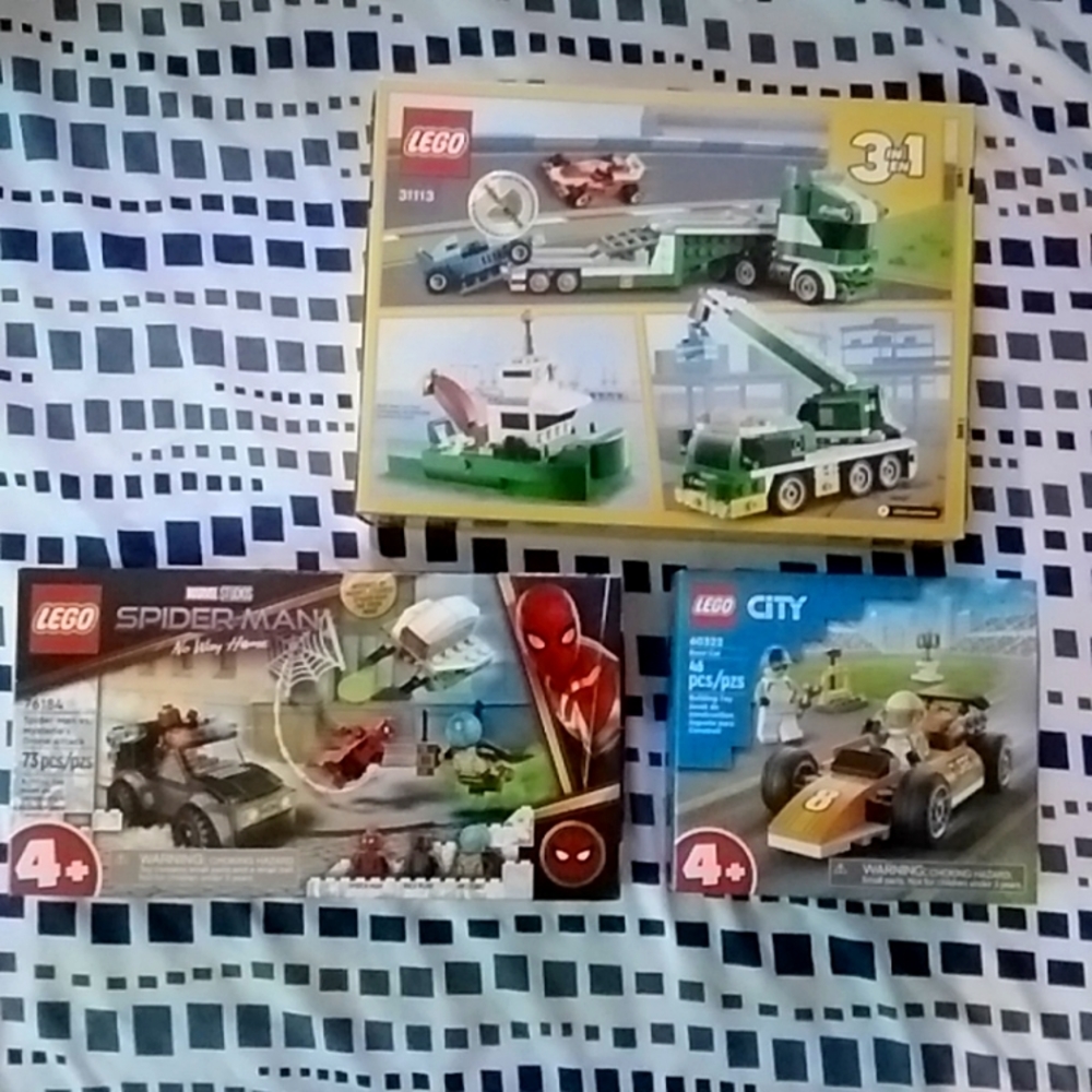 Lego toy bundle three complete unopened sets
